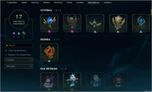 Conta LoL Plat 3/Todos os campeões/126 skins/ lvl 100 - League of Legends