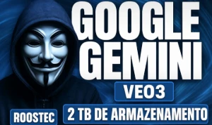 [Mais Barato] Gemini ULTR|Veo3|2Tb Armazenamento|45K Credito - Assinaturas e Premium