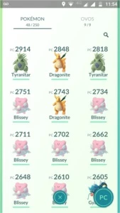 Conta Pokémon Go Lv 32 Sem Time - Blissey Pack + Max Candy