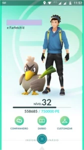 Conta Pokémon Go Lv 32 Sem Time - Blissey Pack + Max Candy