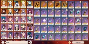 Ayaka + Bis, Yoimiya + Bis, Yelan, HuTao, Eula, Túmulo... - Genshin Impact