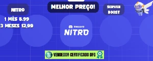 Discord Nitro Melhor Preço - Entrega Rápida 🟢 -