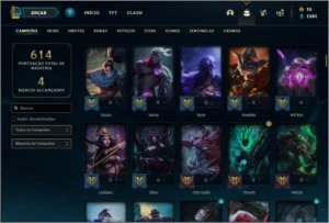 Conta plat 2 com TODOS os champs e 105 skins  MAIN ADC / MID - League of Legends LOL