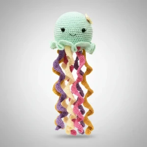 Polvo de Tentáculos Coloridos em Amigurumi - Artesanato e Personalizados