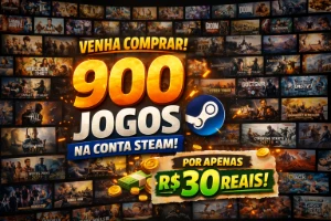 900+ Jogos na sua conta Steam