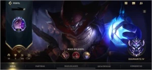 CONTA LEAGUE OF LEGENDS WILD RIFT DIAMANTE 4 - League of Legends: Wild Rift LOL WR