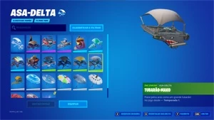 CONTA FORTNITE COM ASA DELTA TUBARÃO MAKO