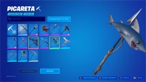 CONTA FORTNITE COM ASA DELTA TUBARÃO MAKO