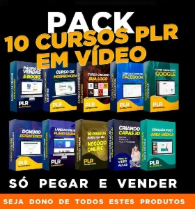 PACK 10 Cursos PLR em Vídeo - Courses and Programs