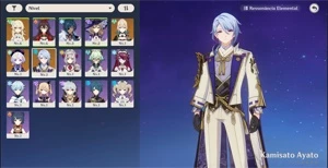 AR 7 Kamisato Ayato + Jean + Qiqi - Genshin Impact