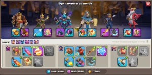 Cv 15 Full, faltando apenas alguns níveis de traps e rei - Clash of Clans