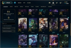 Conta prata 3 com 14 skins e 34 champs - League of Legends LOL