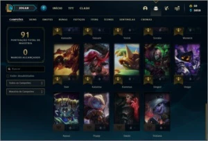Conta prata 3 com 14 skins e 34 champs - League of Legends LOL