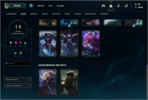 Conta prata 3 com 14 skins e 34 champs - League of Legends LOL