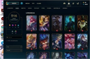 Conta Lol level 232 com 216 Skins +25 pontos de prestígio - League of Legends