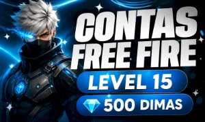 Conta Free Fire Level 15 Com 500 Dima