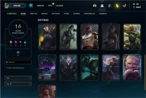 Conta prata 4 com 42 Champs e 16 Skins - League of Legends LOL