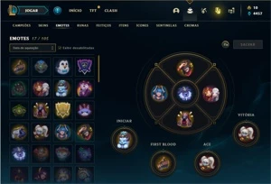 Conta prata 4 com 42 Champs e 16 Skins - League of Legends LOL
