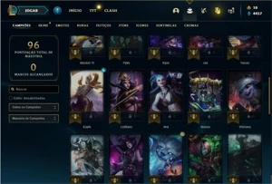 Conta prata 4 com 42 Champs e 16 Skins - League of Legends LOL