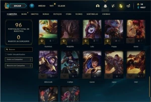 Conta prata 4 com 42 Champs e 16 Skins - League of Legends LOL