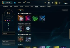 Conta prata 4 com 42 Champs e 16 Skins - League of Legends LOL