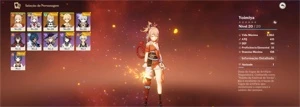 Conta AR13 com Yoimiya + Arco assinatura + Jean - Genshin Impact