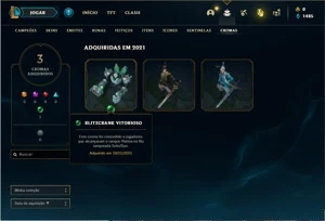 Conta unranked com 107 Champs e 53 Skins - League of Legends LOL