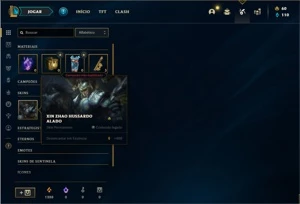 Conta bronze 2 com 25 Champs e 7 Skins + 1 Fragmento de skin - League of Legends LOL