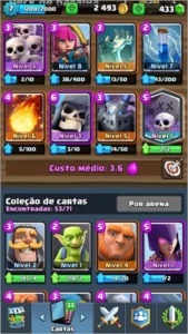 CONTA CLASH ROYALE NV 7 COM 1 LENDÁRIA nv 2