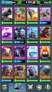 CONTA CLASH ROYALE NV 7 COM 1 LENDÁRIA nv 2