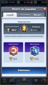 CONTA CLASH ROYALE LVL 12 TODAS AS CARTAS