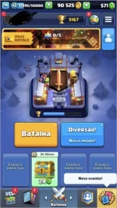 clash royale lv 12 , 90k de ouro varias cartas upadas