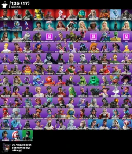 Conta De Fortnite 135 Skins