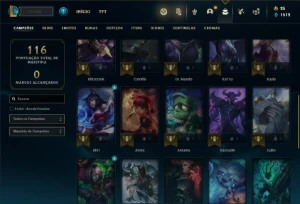 Conta Unranked com 31 Champs e 15 Skins - League of Legends LOL