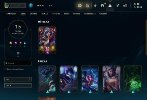 Conta Unranked com 31 Champs e 15 Skins - League of Legends LOL