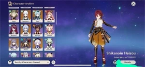 AR 55 (MONA C1 + KEQING + QIQI + EULA + AYAKA + GANYU) - Genshin Impact
