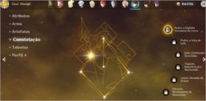 AR48 Diluc(C1, Mona, Zhongli(C1, Childe, Lança De Jade★5 E+ - Genshin Impact