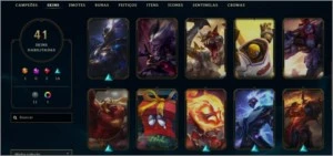 CONTA VALORANT COM VANDAL SUBLIME/FACA + 41 SKINS DE LOL
