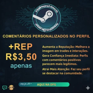 Comentário Personalizado Perfil Steam +Rep