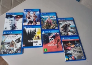 7 Jogos de PS4 (Mídia Física) - Playstation