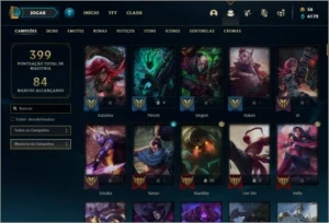 CONTA DIMANTE IV, 275 SKINS - League of Legends LOL