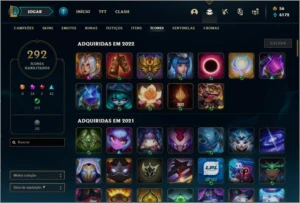 CONTA DIMANTE IV, 275 SKINS - League of Legends LOL