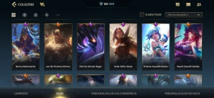 Conta EX Challenger 80+ skins e todos bonecos. - League of Legends: Wild Rift LOL WR