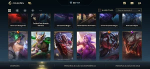 Conta EX Challenger 80+ skins e todos bonecos. - League of Legends: Wild Rift LOL WR