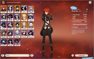 Conta AR 55, com 7 personagens 5 star! e 3 armas 5 star! - Genshin Impact