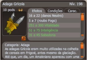 Adaga grícola (spiritia) - Dofus
