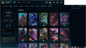 CONTA LOL 478 SKINS + CONTA NO VALORANT - League of Legends