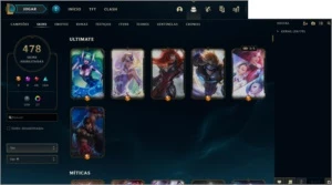 CONTA LOL 478 SKINS + CONTA NO VALORANT - League of Legends