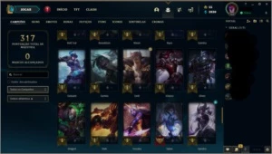 Conta basicamente unranked primeira vez pegada prata IV. - League of Legends LOL