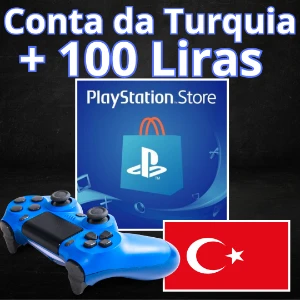 Conta Psn da Turquia + Saldo de 100 Liras